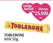 Promo Harga TOBLERONE Chocolate Milk 50 gr - Alfamidi