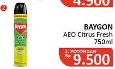 Promo Harga BAYGON Insektisida Spray Citrus Fresh 750 ml - Alfamidi