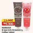 Promo Harga Hanasui Body Spa Gel Coffee, Strawberry 130 ml - Alfamart