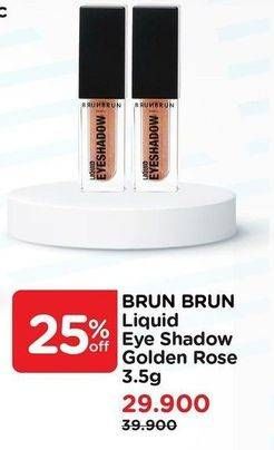 Promo Harga BRUNBRUN Liquid Eyeshadow Golden Rose BBLES3  - Watsons