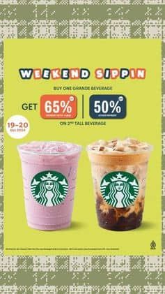 Promo Harga Weekend Sippin  - Starbucks