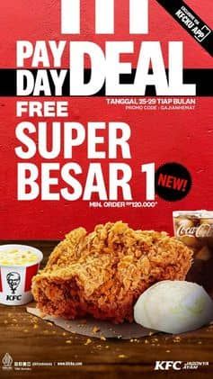 Promo Harga Pay Day Deal  - KFC