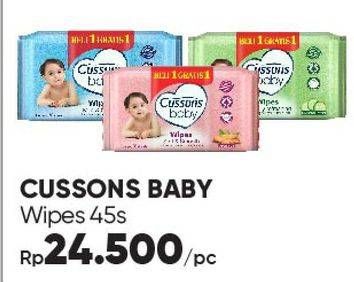 Promo Harga Cussons Baby Wipes 50 sheet - Guardian