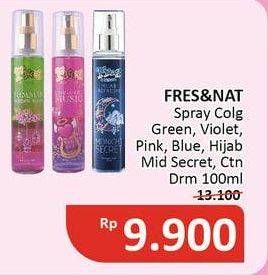 Promo Harga FRES & NATURAL Spray Cologne Green Mirage, Love Angel Music, Muse Of The Day, Forever Young 100 ml - Alfamidi