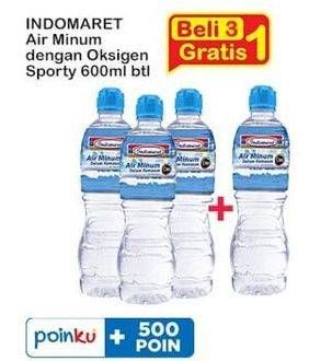 Promo Harga Indomaret Air Minum Dengan Oksigen Sporty 600 ml - Indomaret