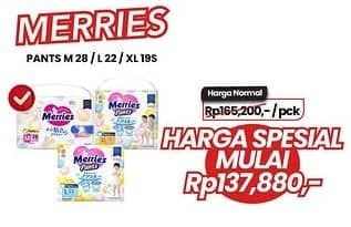 Promo Harga Merries Pants L22, M28, XL19 19 pcs - Carrefour