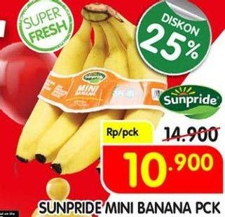 Promo Harga SUNPRIDE Mini Banana  - Superindo