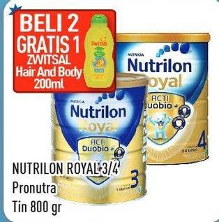 Promo Harga NUTRILON Royal 3 / 4 Susu Pertumbuhan 800 gr - Hypermart