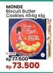 Promo Harga Monde Butter Cookies 454 gr - Indomaret