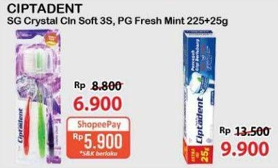 Promo Harga Ciptadent Pasta Gigi Maxi 12 Plus Fresh Mint 250 gr - Alfamart