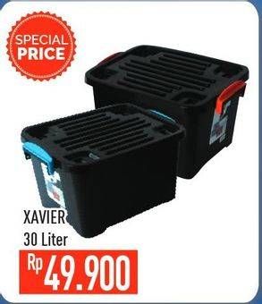 Promo Harga MULTINDO Xavier Container Box Solid 30 ltr - Hypermart