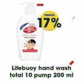 Promo Harga Lifebuoy Hand Wash Total 10 200 ml - Hypermart
