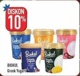 Promo Harga BIOKUL Greek Yogurt  - Hypermart