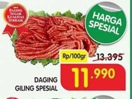 Promo Harga Daging Giling Sapi Spesial per 100 gr - Superindo