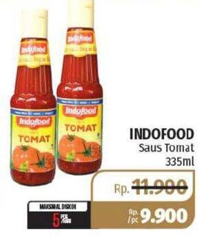 Promo Harga INDOFOOD Saus Tomat 335 ml - Lotte Grosir