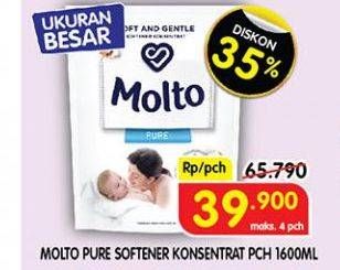 Promo Harga MOLTO Softener Ultra Pure 1600 ml - Superindo