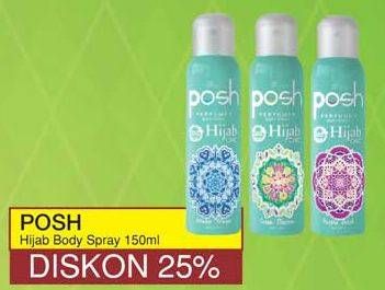 Promo Harga POSH Hijab Perfumed Body Spray All Variants 150 ml - Yogya