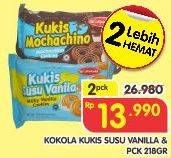 Promo Harga KOKOLA Cookies Susu Vanila per 2 pouch 218 gr - Superindo