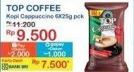 Promo Harga Top Coffee Cappuccino per 6 sachet 25 gr - Indomaret