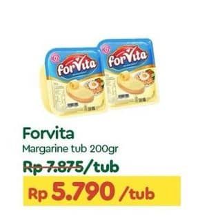 Promo Harga Forvita Margarine 200 gr - TIP TOP