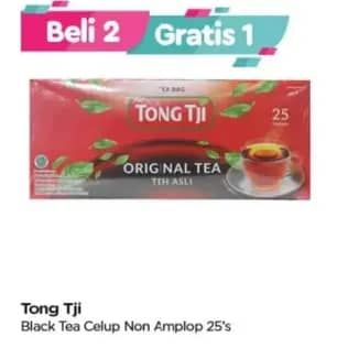 Promo Harga Tong Tji Teh Celup Original Tea Tanpa Amplop per 25 pcs 2 gr - TIP TOP