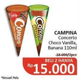 Promo Harga CAMPINA Concerto Choco Banana 110 ml - Alfamidi