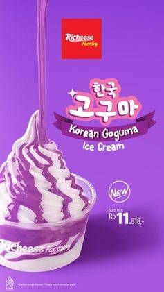 Promo Harga Richeese Factory Korean Goguma Ice Cream  - Richeese Factory
