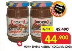 Promo Harga MORIN Jam Hazelnut Spread With Cocoa 300 gr - Superindo