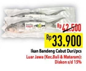 Promo Harga Ikan Bandeng Cabut Duri 1 pcs - Hypermart