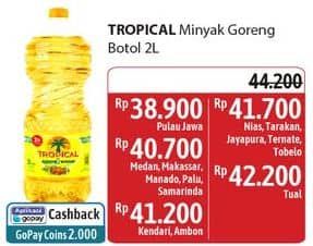 Promo Harga Tropical Minyak Goreng 2000 ml - Alfamidi