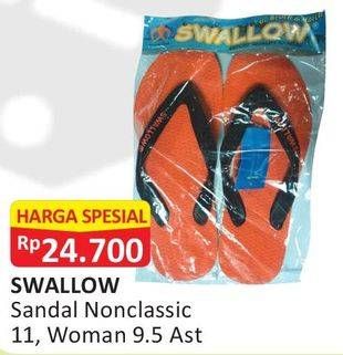 Promo Harga SUN SWALLOW Sandal Jepit Non Classic 11, Women 9.5  - Alfamart