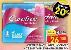 Promo Harga Carefree Breathable Unscented/Healthy Fresh   - Superindo