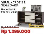 Promo Harga VIRAL Sideboard CRD2189  - COURTS