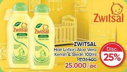 Promo Harga ZWITSAL Natural Baby Hair Lotion With AVKS 100 ml - Guardian