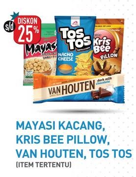 Promo Harga Mayasi Kacang/Krisbee Pillow/Van Houten Chocolate/Tos Tos  - Hypermart