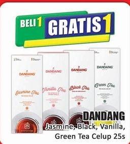 Promo Harga Dandang Teh Celup Jasmine Tea, Vanilla Tea, Black Tea, Green Tea per 25 pcs 2 gr - Hari Hari