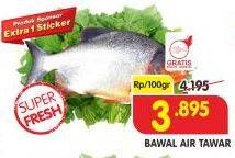 Promo Harga Ikan Bawal Tawar per 100 gr - Superindo