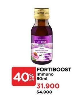 Promo Harga Fortiboost Immuno Syrup 60 ml - Watsons