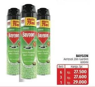Promo Harga BAYGON Insektisida Spray Zen Garden 675 ml - Lotte Grosir