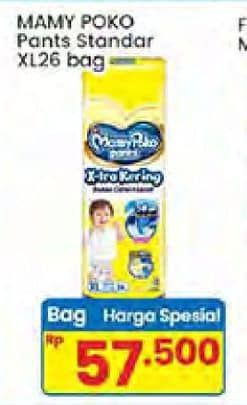 Promo Harga Mamy Poko Pants Xtra Kering XL26 26 pcs - Indomaret