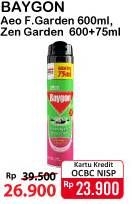 Promo Harga BAYGON Insektisida Spray Flower Garden, Zen Garden 675 ml - Alfamart