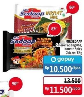 Mie Sedaap Salero Padang/Korean Spicy/Chicken