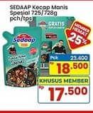 Promo Harga Sedaap Kecap Manis Kedelai Hitam Special 725 ml - Indomaret