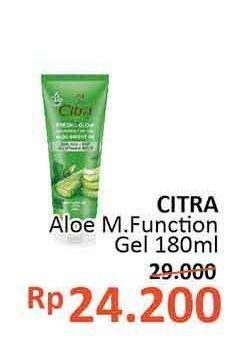 Promo Harga CITRA Fresh Glow Multifunction Gel Aloe Bright UV 180 ml - Alfamidi