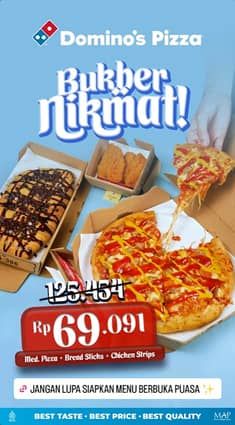 Promo Harga Bukber Nikmat  - Domino Pizza