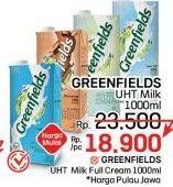 Promo Harga Greenfields UHT 1000 ml - LotteMart
