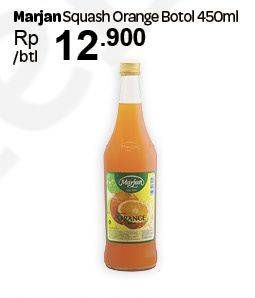 Promo Harga MARJAN Syrup Squash Orange 450 ml - Carrefour