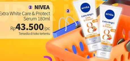 Promo Harga Nivea Body Serum Extra White Care Protect 180 ml - Guardian