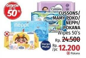 Promo Harga CUSSONS BABY/MAMY POKO/NEPPI/POKONA Wipes  - LotteMart
