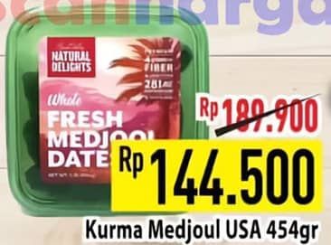 Promo Harga Natural Delights Kurma Medjool 454 gr - Hypermart